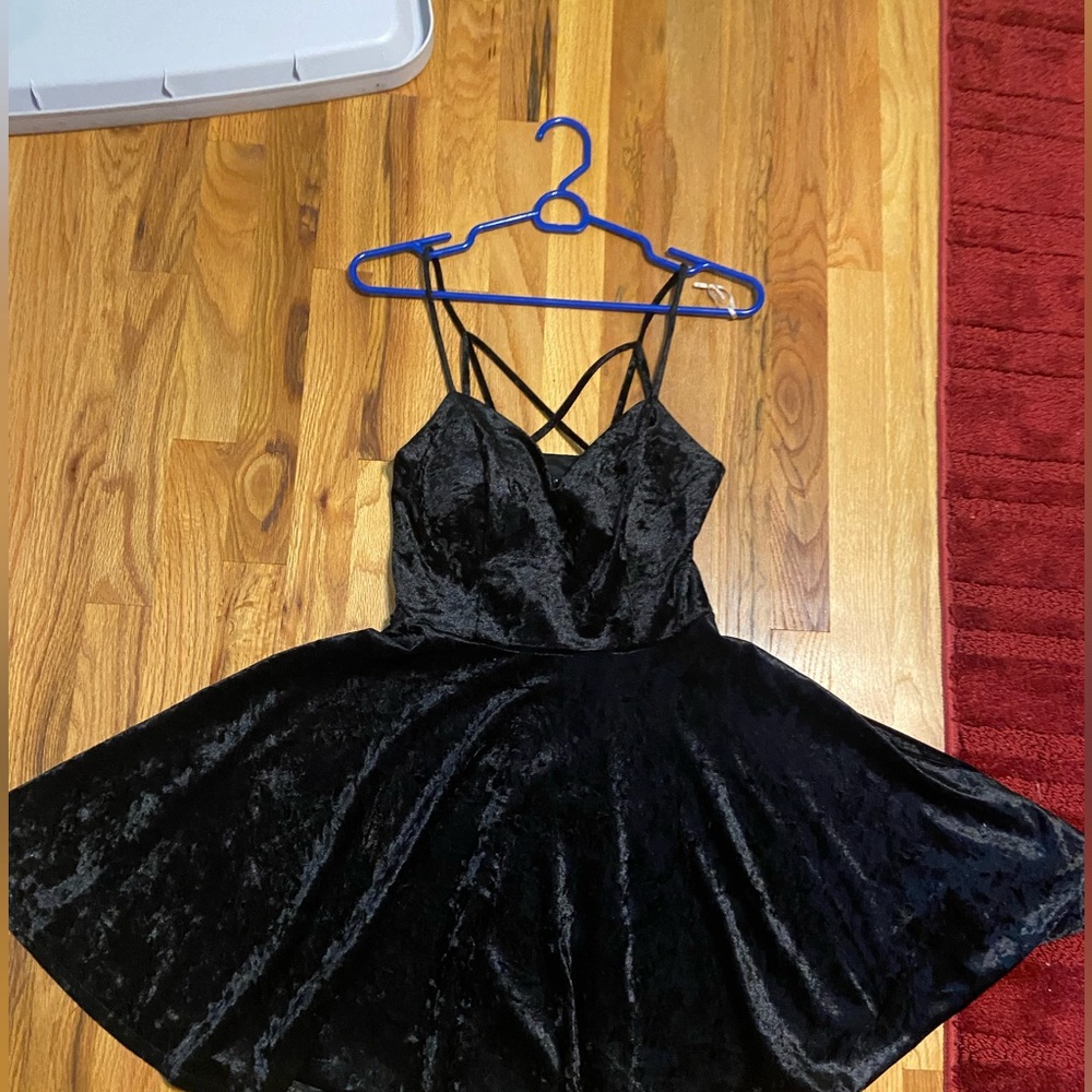 Velvet Semi formal dress
